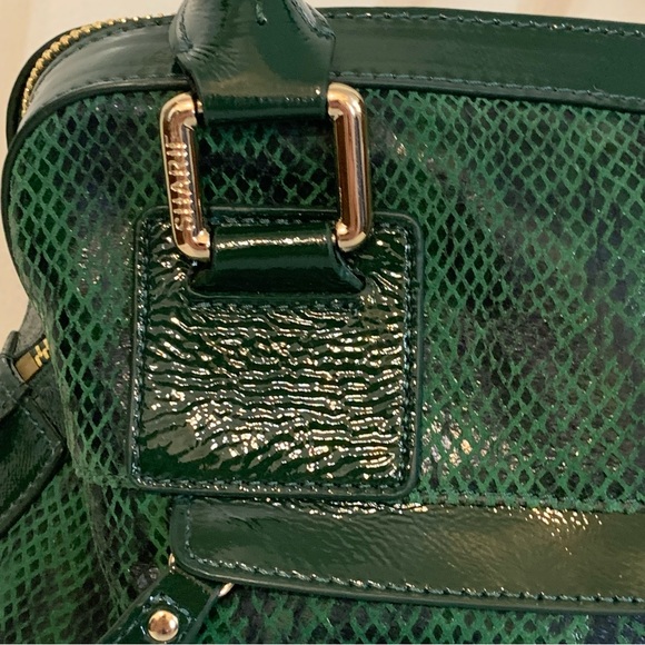 Sharif Patent Leather and Snake Print Shoulder Bag - Picture 6 of 16